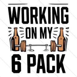 funny working on my 6 pack svg file digital