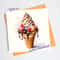 Ice Cream In A Waffle Cone With Caramelchocolate Topping And Berries Watercolor Digital Art 0