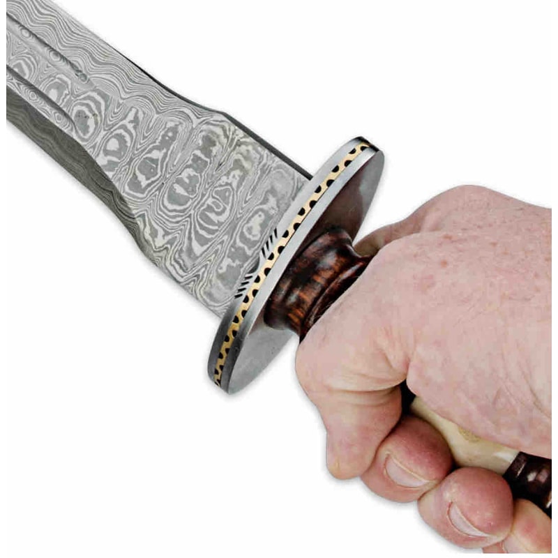 Replica Legends In Steel Renaissance Sword Groomsmen Gift Damascus Steel Sword With Leath Sheath Medieval Sword 1