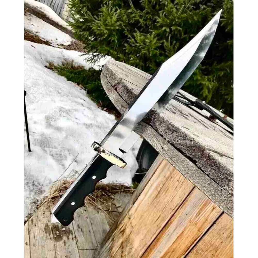 Handmade D2 Steel Hunting Bowie Knife Outdoors Knife For Hunting Camping Christmas Gift For Him Anniversary Gift 0