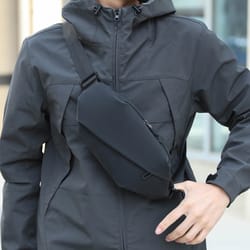 men minimalist outdoor sports running jogging waist bag, waterproof fanny pack, stylish crossbody belt bag for travel