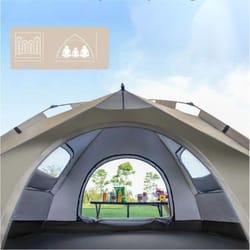 reactive outdoor camping tent, two doors & two windows sunshade shelter for self-driving travel & camping trips