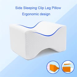 orthopedic slow rebound memory foam knee leg pillow, side sleeping clip leg support for pregnant women, thigh leg pain