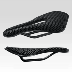 3d printed bicycle saddle, ultralight carbon fiber hollow-out design for mtb gravel road bike, comfortable & breathable