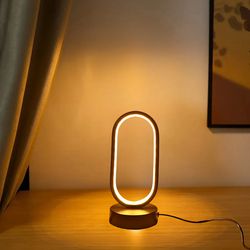 modern led u-shaped bedside lamp, bedroom, living room & study decorative night lighting for family & home
