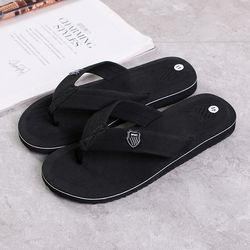 mens casual flip flops slippers, non-slip summer beach sandals, flat slides & indoor house shoes for everyday comfort