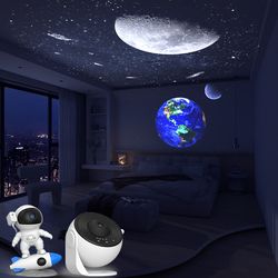 starry sky projector night light galaxy projector planetarium lamp, relaxing ambient lamp for bedroom, living room