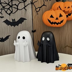 small ghost scare, you creative halloween, cute ghost ornaments, for home office, party all suitable decoration