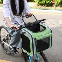 mo chong car-mounted pet bag, nordic-style cat & dog carrier, portable handheld & backpack for bicycle & outdoor use