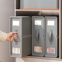 creative 4-piece bed sheet storage box set, fabric organizer for wardrobe, blanket & quilt covers