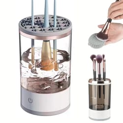 usb plug portable electric makeup brush cleaner, quick rubber machine for fast, deep cleaning