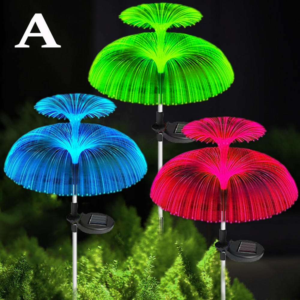 Waterproof 7Color Changing Outdoor Lamp Solar Jellyfish Lights For Garden Pathway Lawn Landscape De 5