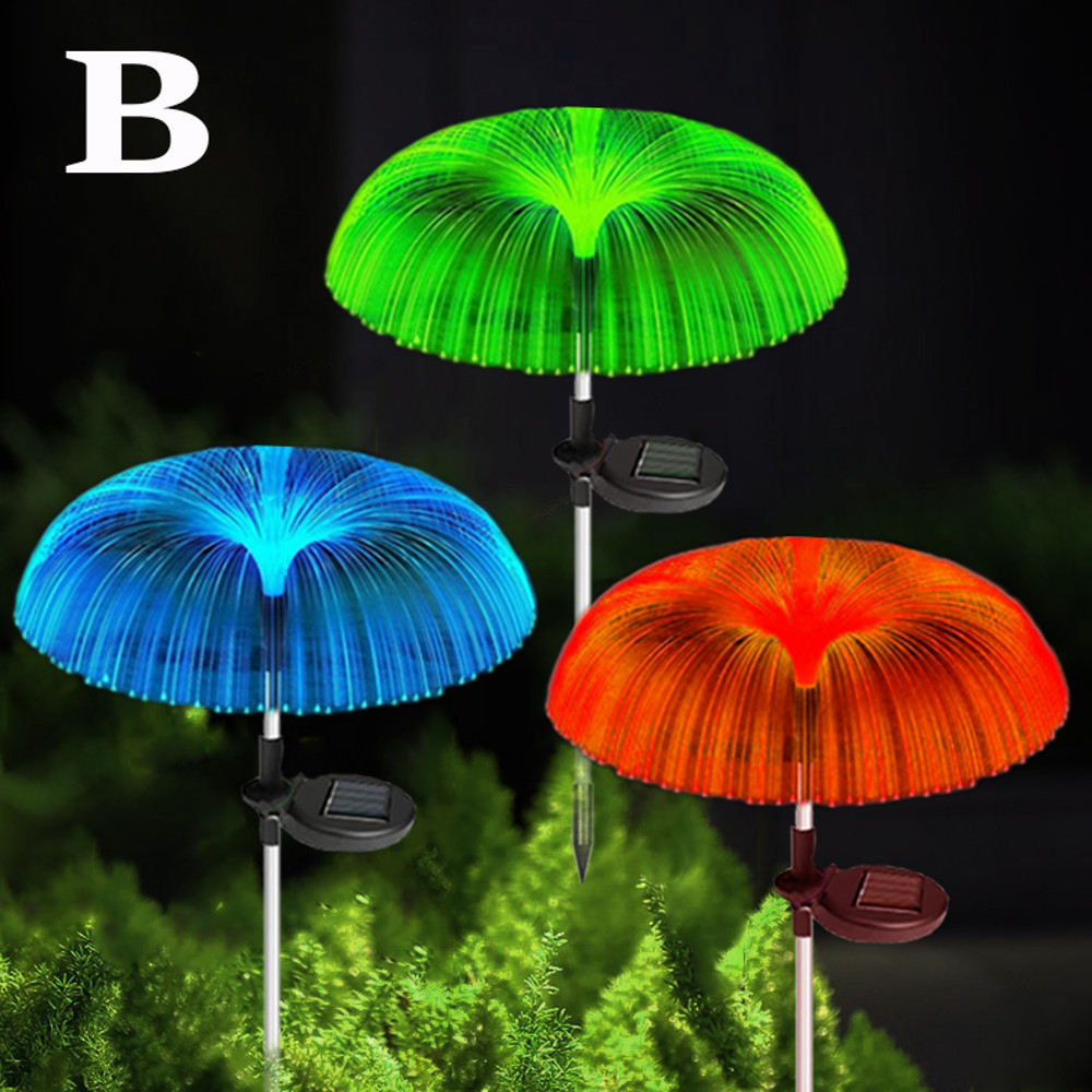 Waterproof 7Color Changing Outdoor Lamp Solar Jellyfish Lights For Garden Pathway Lawn Landscape De 6