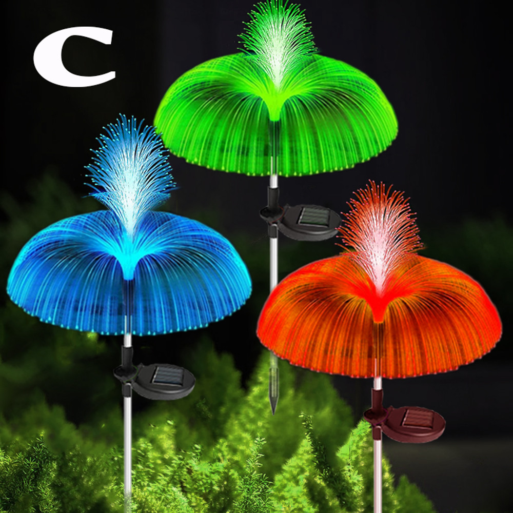 Waterproof 7Color Changing Outdoor Lamp Solar Jellyfish Lights For Garden Pathway Lawn Landscape De 7