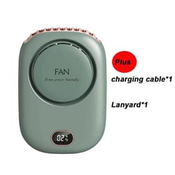 portable rechargeable bladeless turbo fan, new mini ultra quiet student hand held fan for travel, outdoor sports