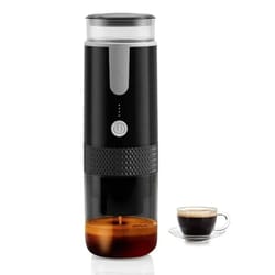 portable coffee machine, electric capsule & ground coffee brewer, compact coffee maker fits capsule & powder