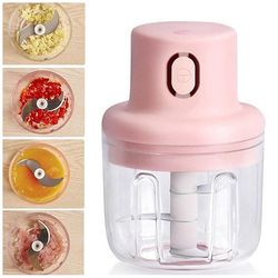 sturdy mini electric garlic chopper meat grinder garlic masher machine, durable vegetable crusher for ginger, garlic
