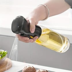 olive oil spray bottle for kitchen cooking, baking, camping, vinegar & soy sauce sprayer container dispenser