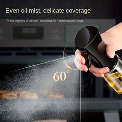 olive oil spray bottle acid sprayer for kitchen, bbq, baking & cooking, reusable oil dispenser nebulizer accessories