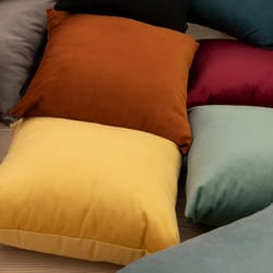 solid color velvet cushion cover decorative throw pillow covers for sofa, couch & living room home decor pillowcase