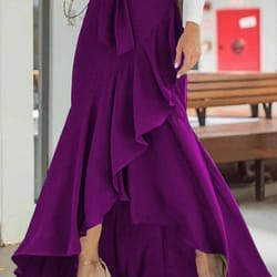 women's sexy high waist skirt, fish tail hem, lace belt, irregular half length design