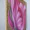 Realistic Pink Tulip Flower Oil Painting On Gold Leaf Background Botanical Wall Art Gift For Women 4