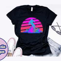 retro ski vintage 80s 90s t shirt design