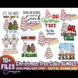 christmas tree cake svg bundle,most wonderful time of the year design