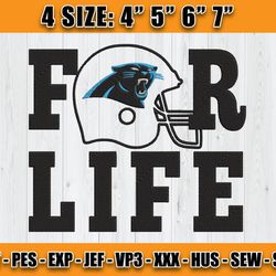 Panthers Embroidery, NFL Girls Embroidery, NFL Machine Embroidery Digital, 4 sizes Machine Emb Files -12