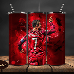 ronaldo tumbler wrap ,cristiano ronaldo tumbler design, ronaldo 20oz skinny tumbler wrap, design by essentrix design 40