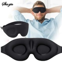 adjustable sleep mask for men and women – light blocking, no pressure eye mask