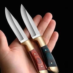 portable edc survival knife multi-functional outdoor boning, bbq, and pocket knife