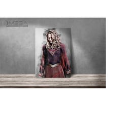 supergirl poster supergirl print art print wall art