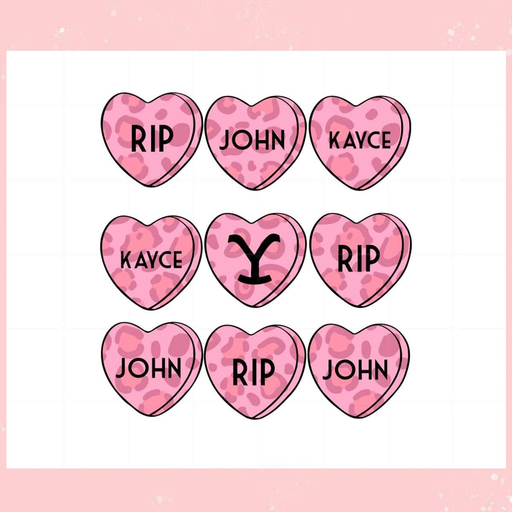 Yellowstone Conversation Hearts Svg For Cricut Sublimation Files.jpg