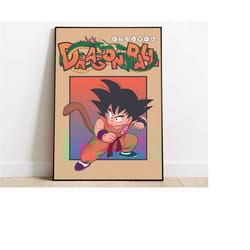 dragon ball z movies son goku japanese cartoon anime manga poster
