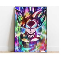 son goku dragon ball z japanese cartoon anime movie poster