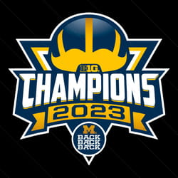 back to back to back big champs michigan wolverines svg