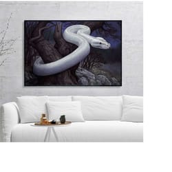53 snake canvas - snake wall art - snake prints - snake artwork - snake painting - snake wall decor - room decor - repti