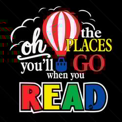oh the places youll go when you read svg