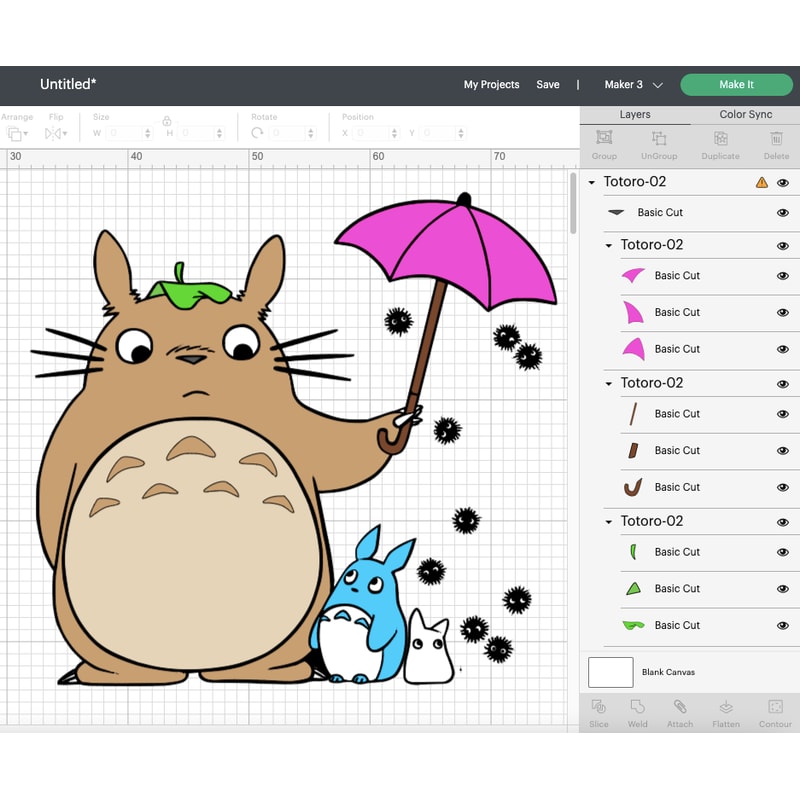 My Neighbor Totoro Svg Files, Neighbor Totoro Png Files, Vector Png Images, SVG Cut File for Cricut, Clipart Bundle Pack