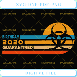 birthday 2020 quarantined svg social distancing svg