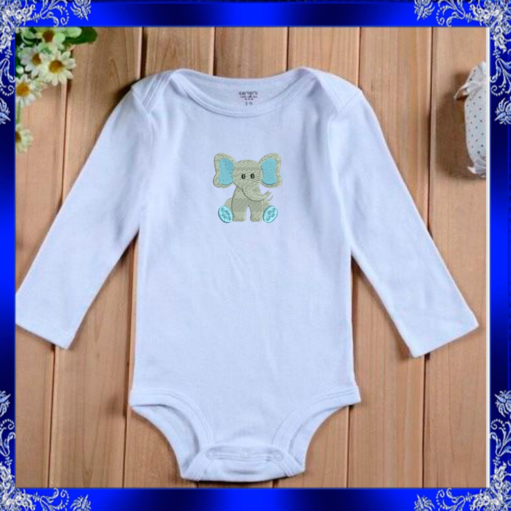 Mini Elephant Machine Embroidery Design Tiny Elephant Embroidery Small Elephant Embroidery Design B 1