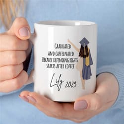 custom lawyer mug, personalized graduation gift for attorneys, appreciation, coworker birthday, mom, women, work anniver