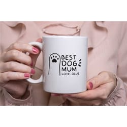 dog dad mug, dog mum mug, mothers day gift, dog mothers day, dog mum gift, mothers day mug, mug from dog, dog mug, perso