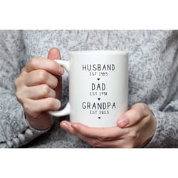 husband, dad, grandpa mug, mug for new grandpa, mug for grandpa, mug for dad, father's day mug, grandpa mug, grandpa gif