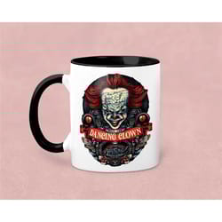 meet the dancing clown ceramic mug