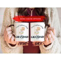 first fathers day grandad mug, grandpa mug for grandad fathers day gift, new grandpa mug, grandpa coffee mug, grandfathe