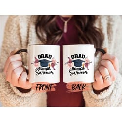 grad school mug, graduation masters degree high school grad mug for women graduation gift, grad mug, graduation gifts mu