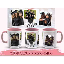 polaroid photo mug, graduation collage mug for college students graduation day, grad photo mug, college grad mug, custom