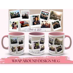 graduation photo collage mug, graduation collage mug for students graduation day, graduation photo mug, custom photo mug